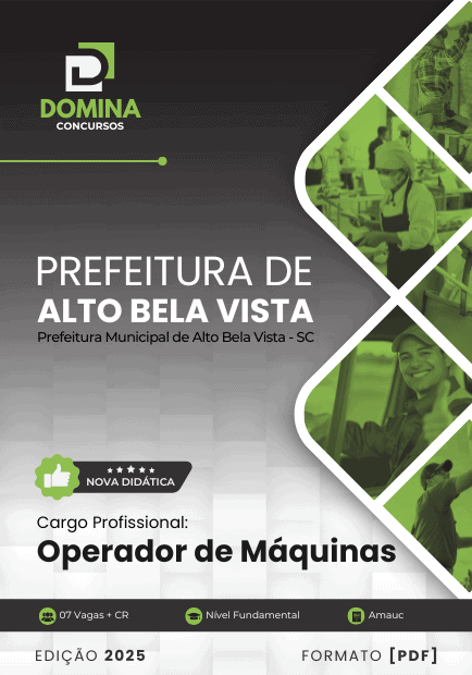 Apostila Operador de Máquinas Alto Bela Vista SC 2025