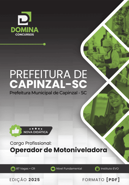 Apostila Operador de Motoniveladora Capinzal SC 2025