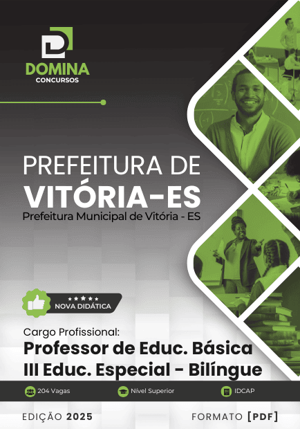 Apostila Professor de Educação Especial Bilingue Vitória ES 2025