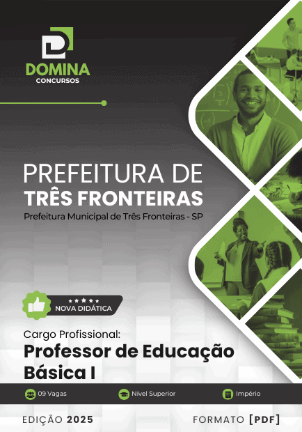 Apostila Professor de Educação Básica I Três Fronteiras SP 2025