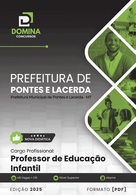 Apostila Professor de Educação Infantil Pontes e Lacerda MT 2025