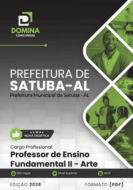 Apostila Professor Fundamental II Arte Satuba AL 2026