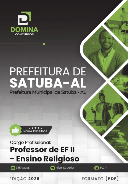 Apostila Professor Fundamental II Ensino Religioso Satuba AL 2026