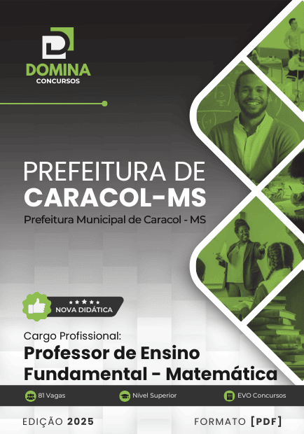 Apostila Professor de Matemática Caracol MS 2025