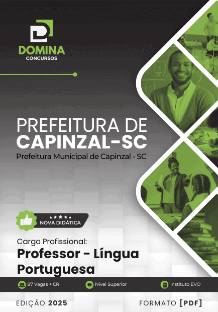 Apostila Professor Língua Portuguesa Capinzal SC 2025