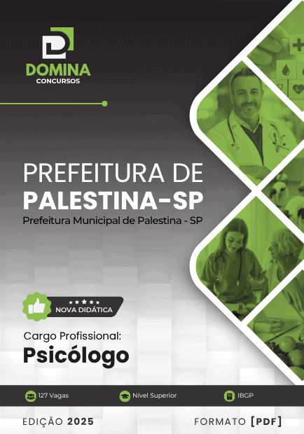 Apostila Professor de Educação Infantil Palestina SP 2025