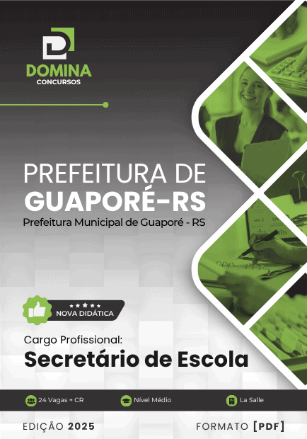 Apostila Secretário de Escola Guaporé RS 2025