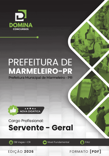 Apostila Servente Geral Marmeleiro PR 2026