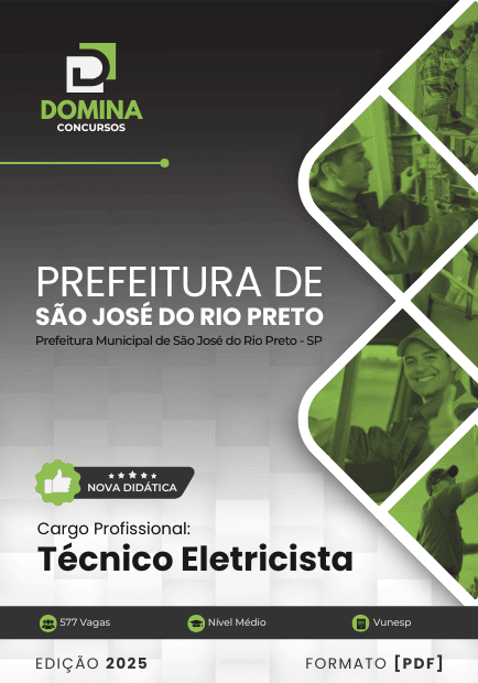 Apostila Técnico Eletricista São José do Rio Preto SP 2025