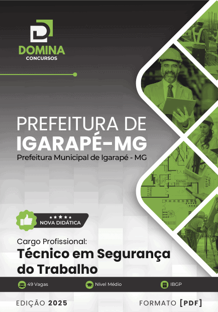Apostila Técnico em Segurança do Trabalho Igarapé MG 2025