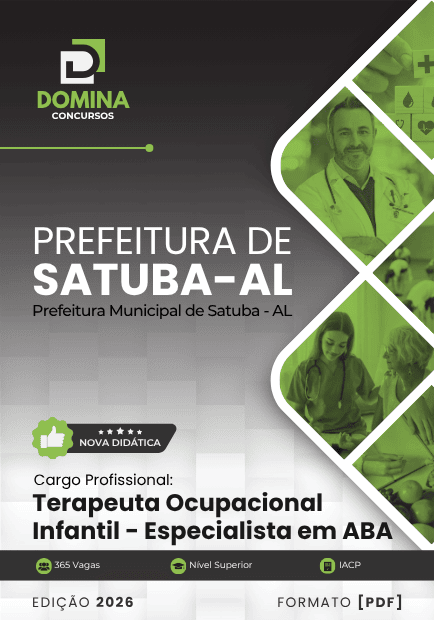 Apostila Terapeuta Ocupacional Infantil ABA Satuba AL 2026