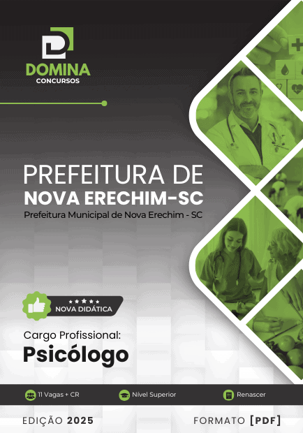 Apostila Psicólogo Nova Erechim SC 2025