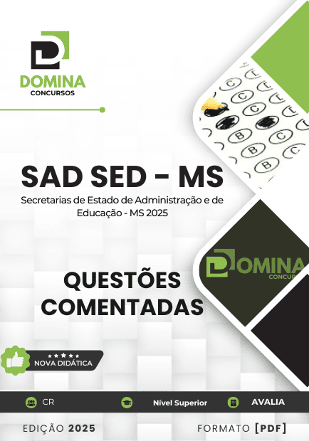 100 Questões Comentadas SAD SED MS 2025