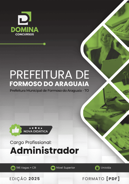 Apostila Administrador Formoso do Araguaia TO 2025
