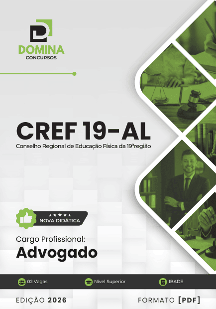 Apostila Advogado CREF 19 AL 2026