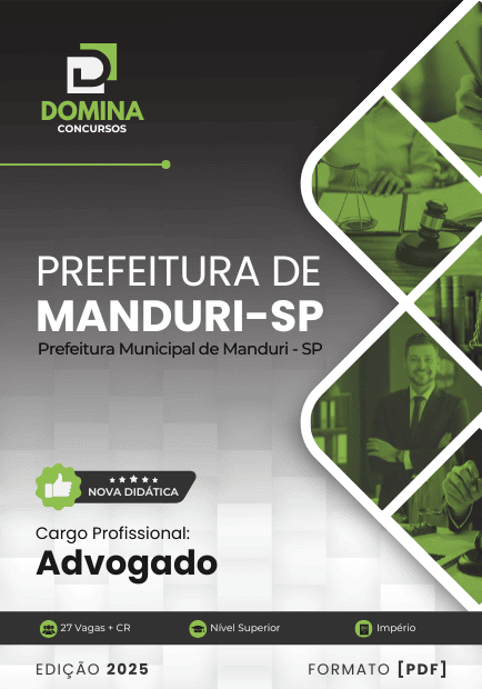 Apostila Advogado Manduri SP 2025