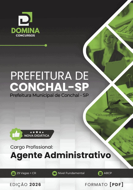 Apostila Agente Administrativo Conchal SP 2026
