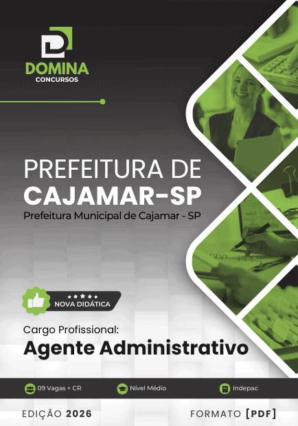 Apostila Agente Administrativo Cajamar SP 2026