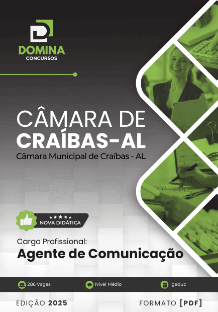 Apostila Agente de Comunicação Câmara Craíbas AL 2025