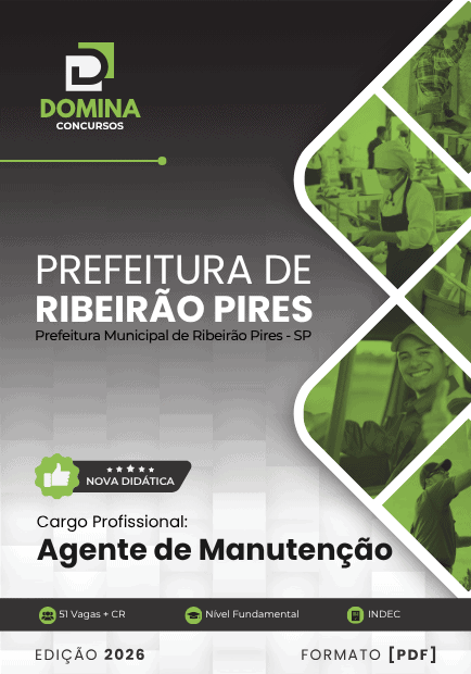 Apostila Agente Administrativo Ribeirão Pires SP 2026