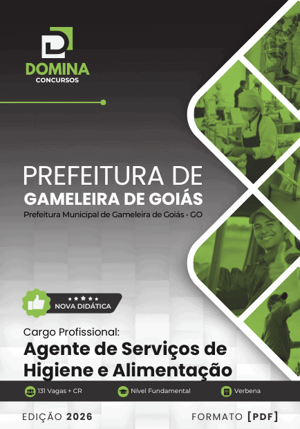 Apostila Auxiliar Administrativo Gameleira de Goiás GO 2026