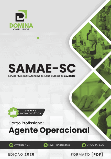 Apostila Agente Operacional SAMAE Saudades SC 2025