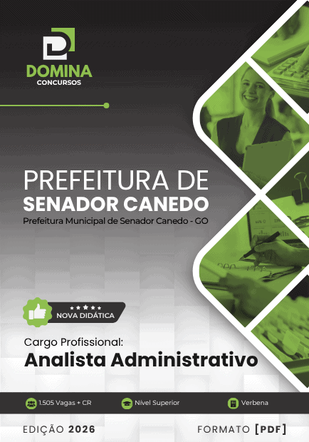 Apostila Analista Administrativo Senador Canedo GO 2026