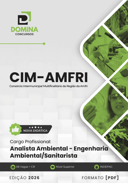 Apostila Analista Ambiental Engenharia Ambiental Sanitarista CIM AMFRI SC 2026