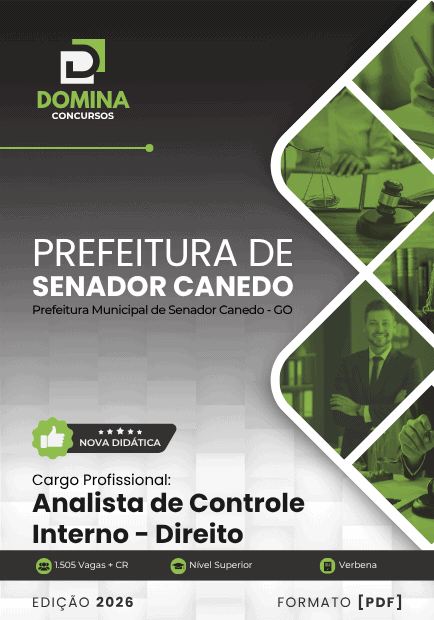 Apostila Analista de Controle Interno Direito Senador Canedo GO 2026