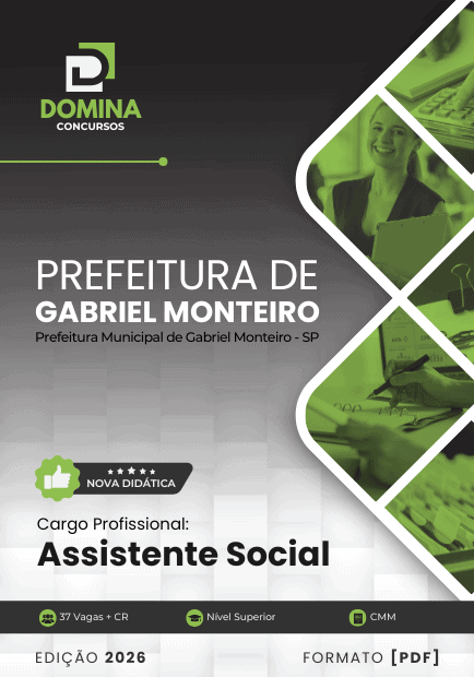 Apostila Assistente Social Gabriel Monteiro SP 2026