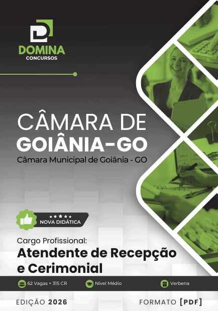 Apostila Atendente de Recepção e Cerimonial Câmara Goiânia GO 2026