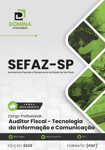 Apostila Auditor Fiscal Gestão Tributária SEFAZ SP 2026