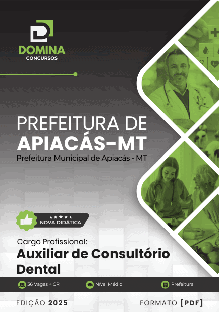 Apostila Auxiliar de Consultório Dental Apiacás MT 2025
