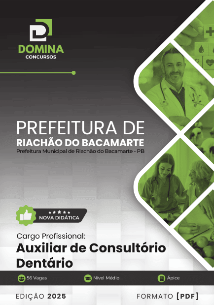 Apostila Auxiliar De Consultório Dentário Riachão do Bacamarte PB 2025