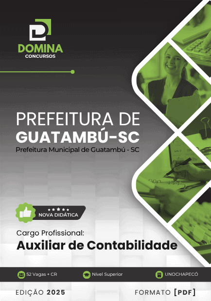 Apostila Auxiliar de Contabilidade Guatambú SC 2025