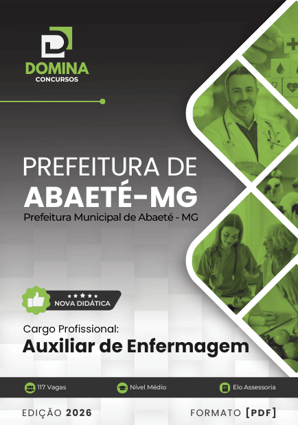 Apostila Auxiliar de Enfermagem Abaeté MG 2026