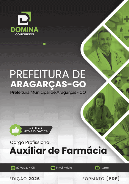 Apostila Auxiliar de Farmácia Aragarças GO 2026