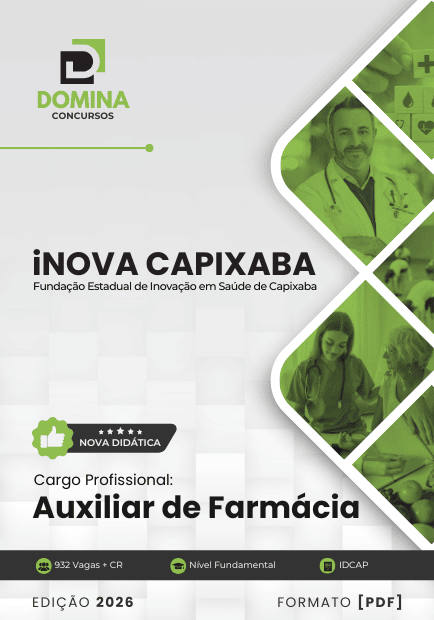 Apostila Auxiliar de Farmácia iNOVA Capixaba 2026