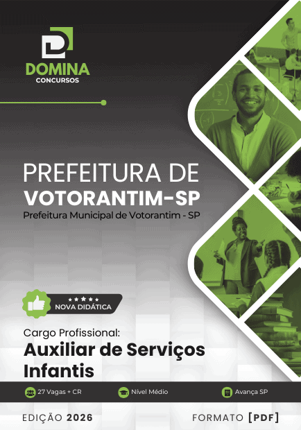 Apostila Auxiliar de Serviços Infantis Votorantim SP 2026