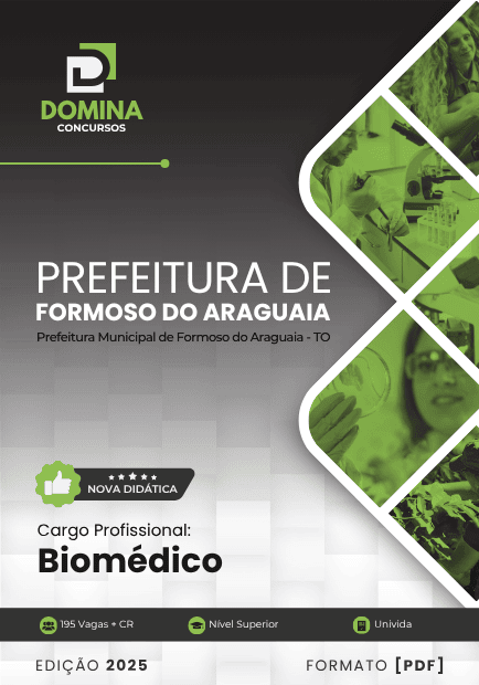 Apostila Biomédico Formoso do Araguaia TO 2025