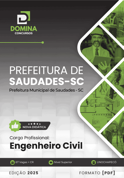 Apostila Engenheiro Civil Saudades SC 2025