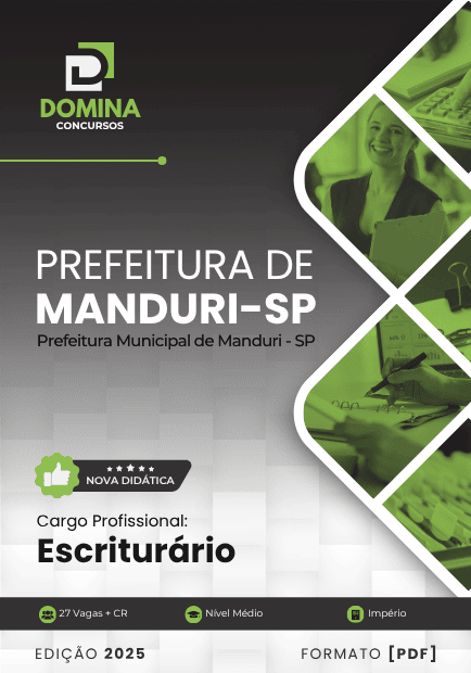 Apostila Escriturário Manduri SP 2025