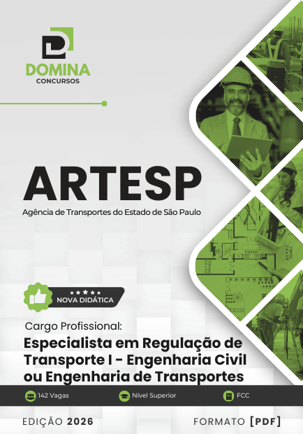 Apostila Especialista em Regulação de Transporte Engenharia Civil ARTESP 2026