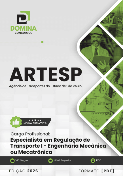 Apostila Especialista em Regulação de Transporte Engenharia Mecânica ARTESP 2026