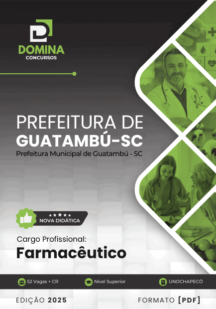 Apostila Farmacêutico Guatambú SC 2025