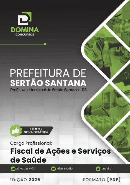 Apostila Agente Administrativo Sertão Santana RS 2026