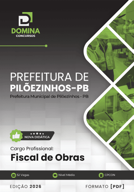 Apostila Fiscal de Obras Pilõezinhos PB 2026