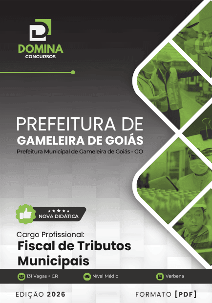 Apostila Fiscal de Tributos Municipais Gameleira de Goiás GO 2026