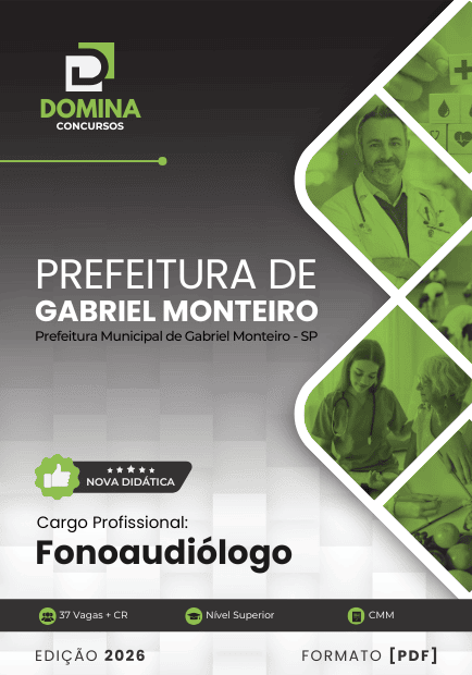 Apostila Farmacêutico Gabriel Monteiro SP 2026