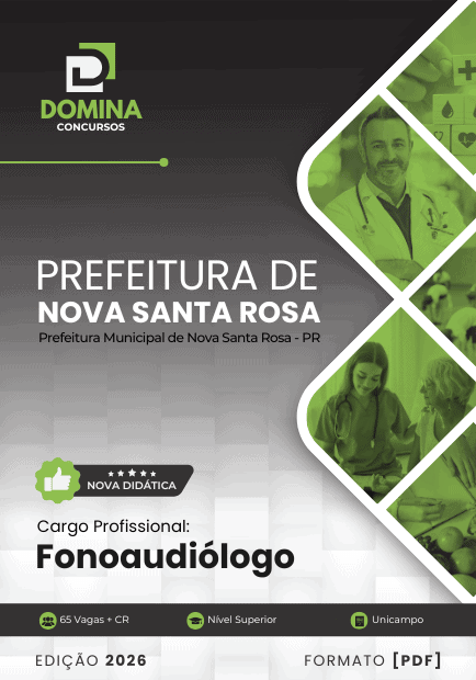 Apostila Fonoaudiólogo Nova Santa Rosa PR 2026